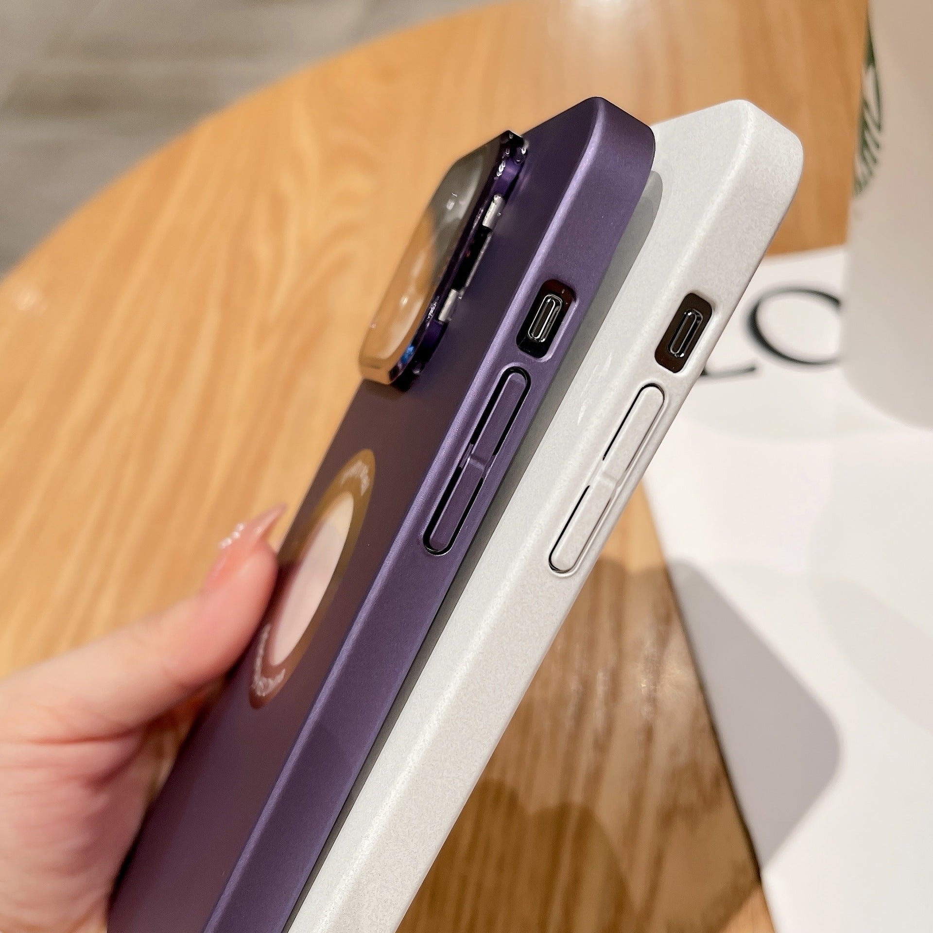 For iPhone 13 Pro Max 6.7 inch Camera Lens Frame Kickstand Cover Logo View Hard PC Matte Phone Case For iPhone 13 Pro Max 6.7 inch Camera Lens Frame Kickstand Cover Logo View Hard PC Matte Phone Case